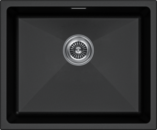 Кухонная мойка Paulmark LUMI 55UNI LU55-BL 45х55 цвет черный